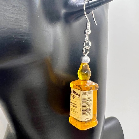 Jack Daniels Earrings - Whiskey Earrings - Alcohol Earrings - Party Earrings - Picture 7 of 9